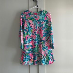 Lilly Pulitzer Blue and Pink Paisley Dress YOUTH EXTRA LARGE never worn